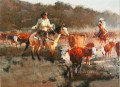 cowheards en pradera occidental original
